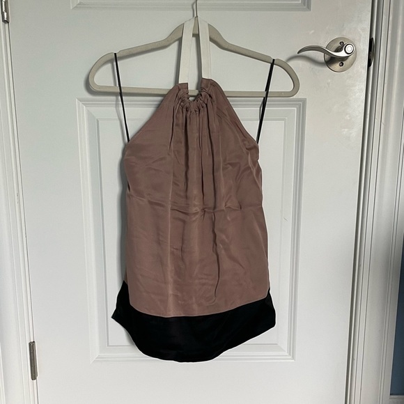 New! Reiss Faye Mink Halter Drape Top Size 0 nwt 18453 - Picture 2 of 8